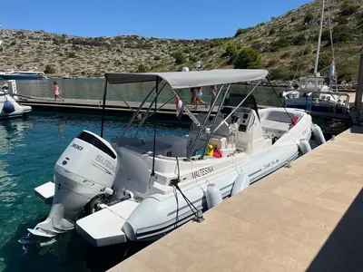 Exterior view of Maltesina, a ZAR 79 Sport Luxury RIB at Općina Sukošan, Croatia