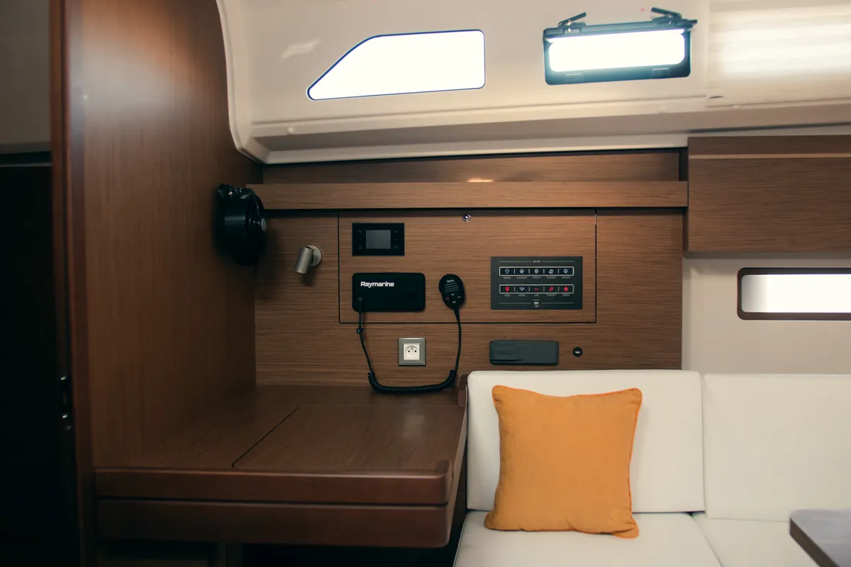 Salon of Beatrice, a Beneteau Oceanis 40.1 sailboat at Olbia, Italy