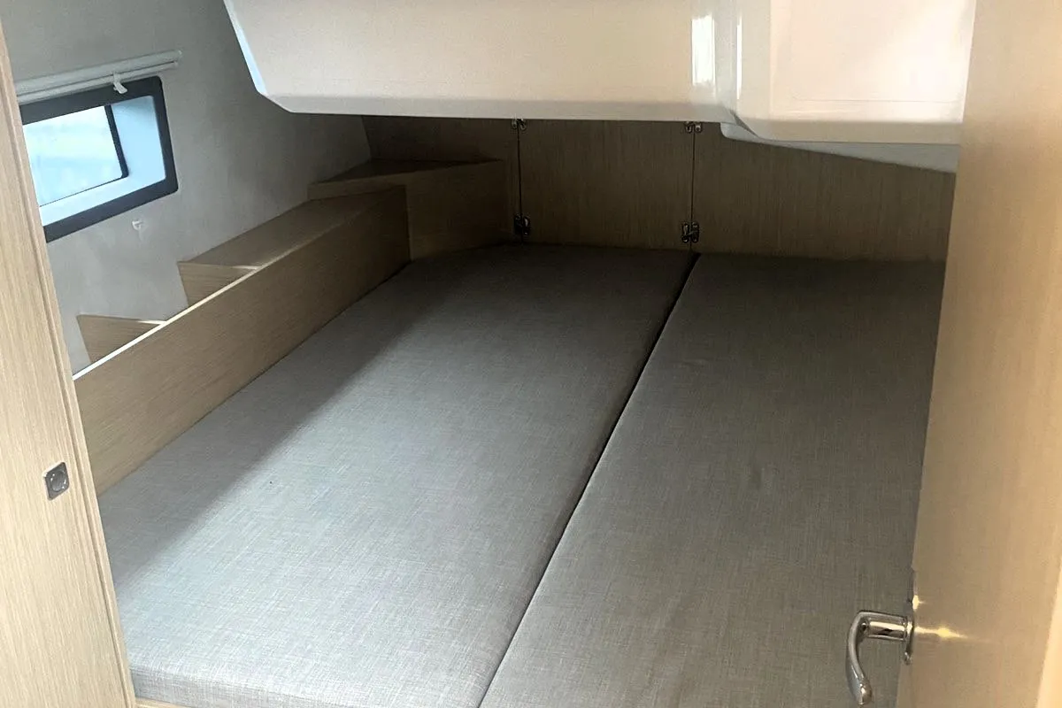 Cabin on CHRISTOS, a Bavaria C42 sailboat at Athens, Greece