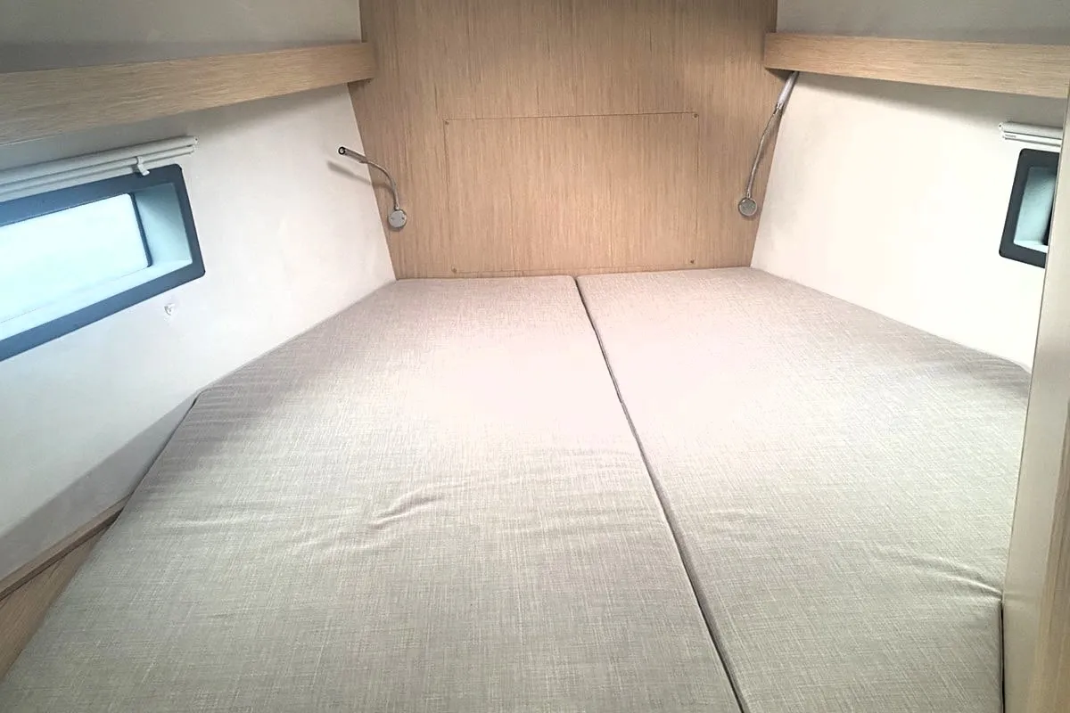 Cabin on CHRISTOS, a Bavaria C42 sailboat at Athens, Greece