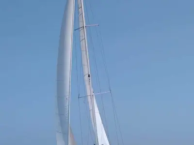 Captain John, a Beneteau Oceanis 54 sailboat at Salamina Municipal Unit, Greece