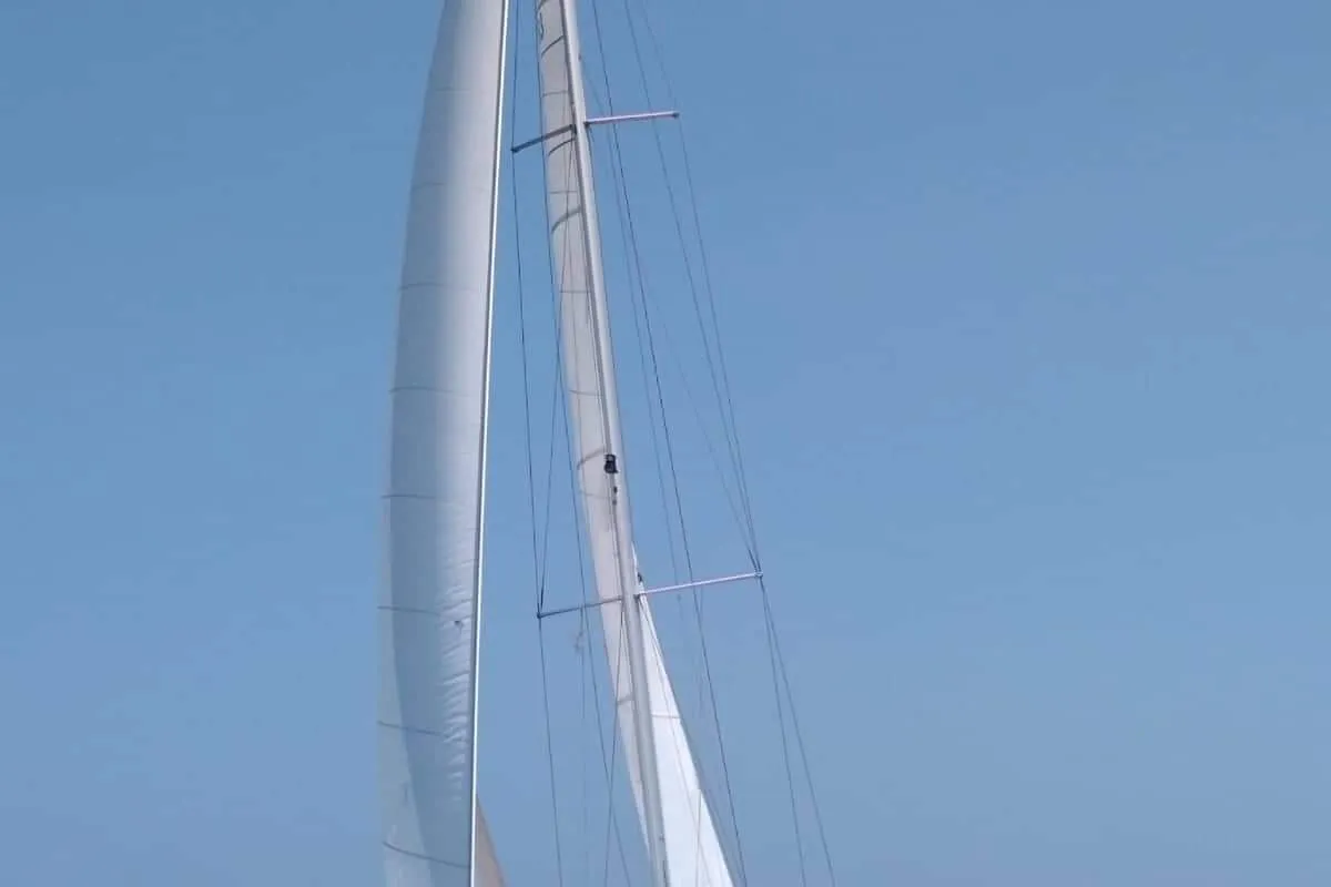 Captain John, a Beneteau Oceanis 54 sailboat at Salamina Municipal Unit, Greece