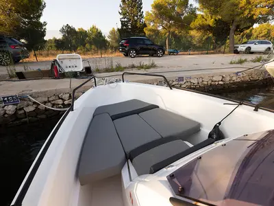 NN, a Compass 7s motorboat at Grad Šibenik, Croatia