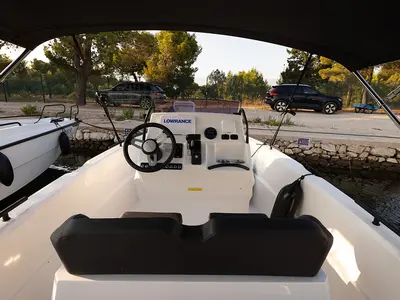 NN, a Compass 7s motorboat at Grad Šibenik, Croatia