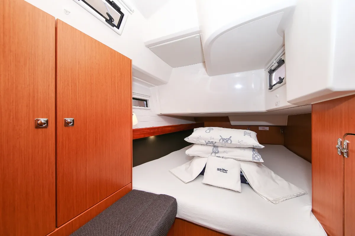 Cabin on Morellina, a Bavaria Cruiser 41 sailboat at Grad Pula, Croatia