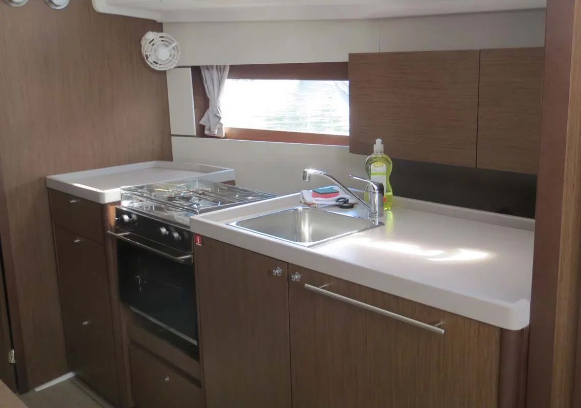 Galley of Eleven, a Beneteau Oceanis 38.1 sailboat at Split, Croatia