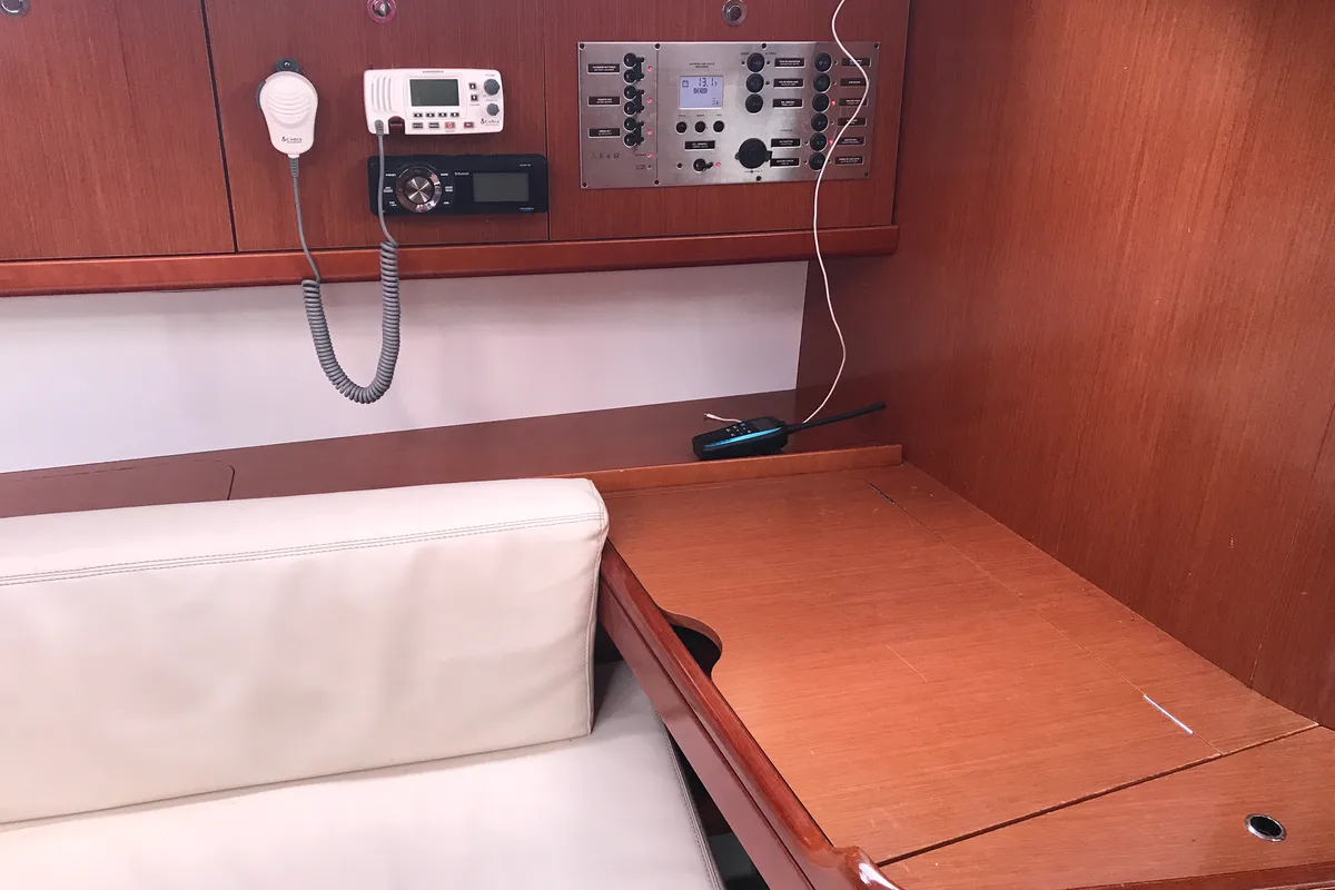 Libra, a Beneteau Oceanis 43 sailboat at Olbia, Italy