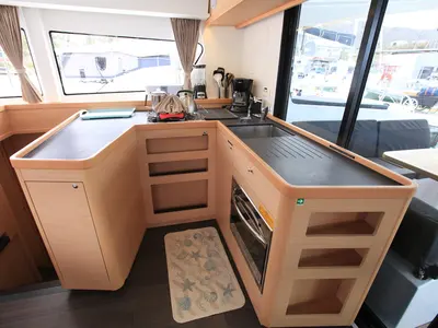 Galley of Stella, a Lagoon 42 catamaran at Road Town, British Virgin Islands