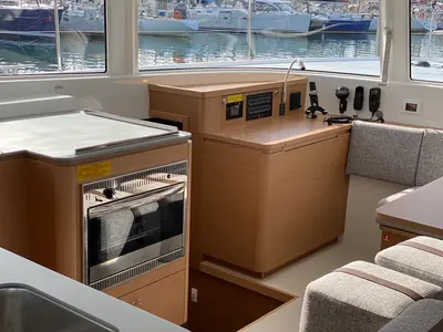 Galley of ARABELLA, a Excess 14 catamaran at Šibenik, Croatia