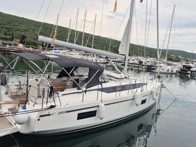Ohana, a Bavaria C38 sailboat at Punat, Croatia