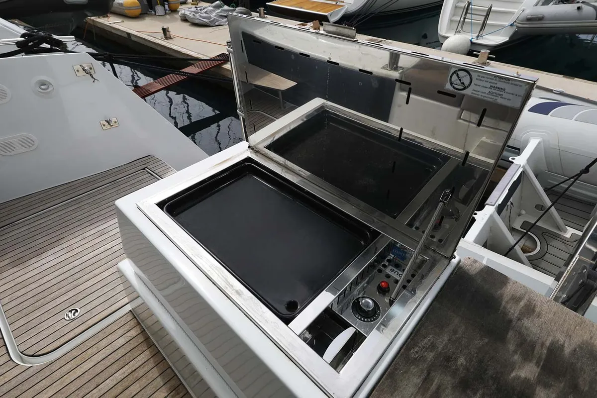 La Mula, a Fountaine Pajot Astrea 42 catamaran at Grad Trogir, Croatia