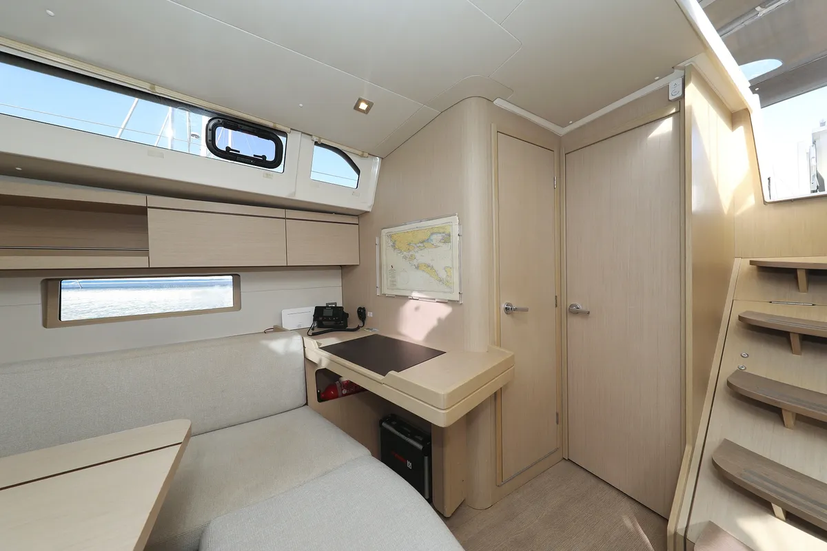 Salon of Sasool, a Beneteau Oceanis 46.1 sailboat at Grad Trogir, Croatia