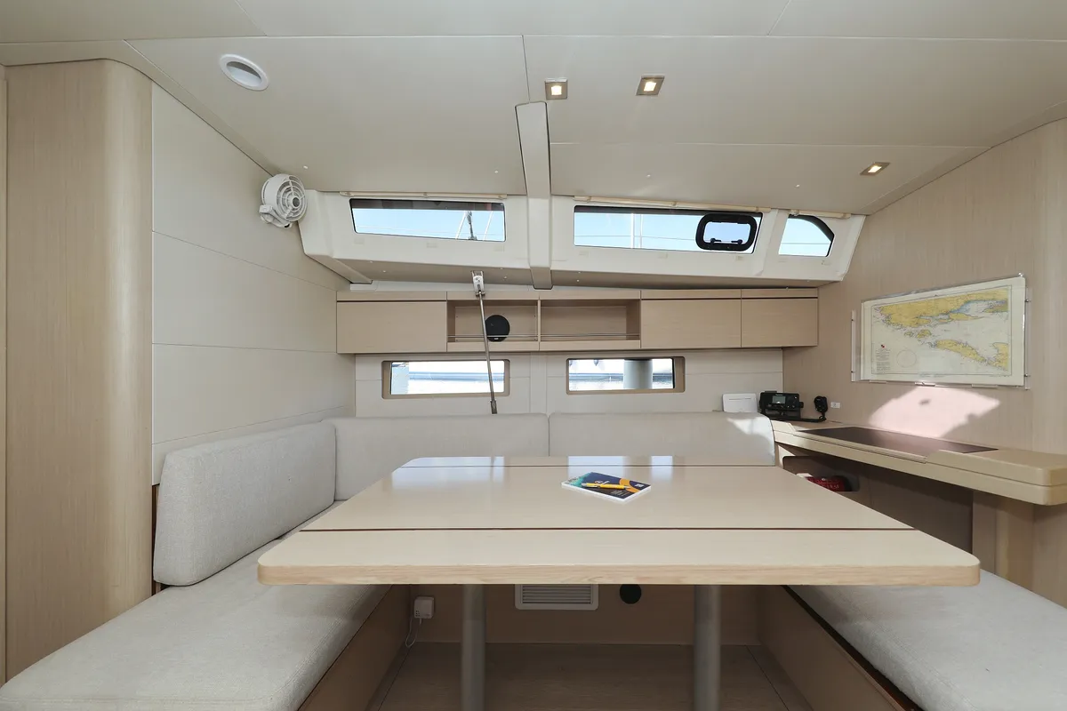 Salon of Sasool, a Beneteau Oceanis 46.1 sailboat at Grad Trogir, Croatia