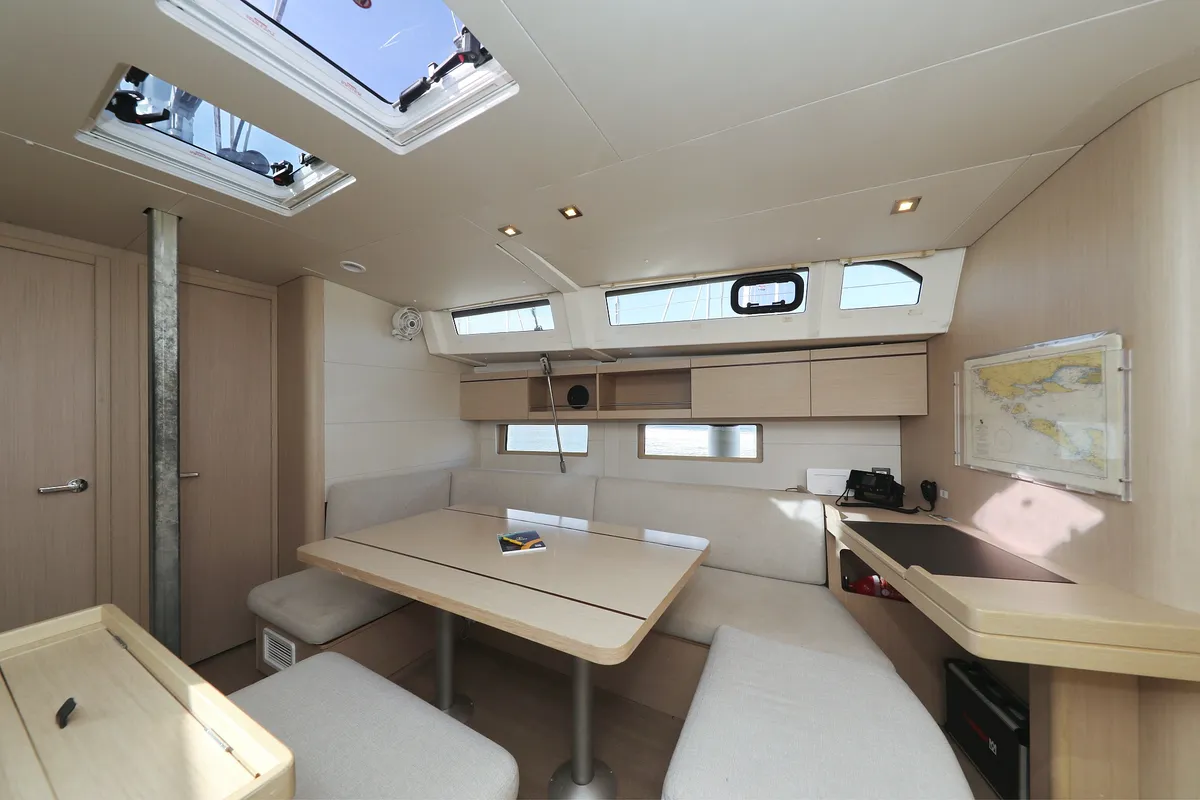 Salon of Sasool, a Beneteau Oceanis 46.1 sailboat at Grad Trogir, Croatia