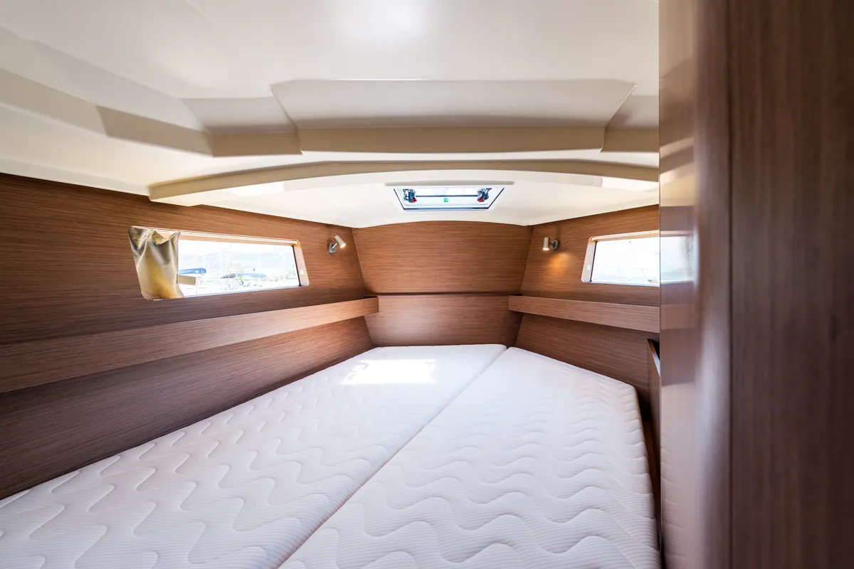 Cabin on Argyroula, a Beneteau Oceanis 41.1 sailboat at Lefkada, Greece