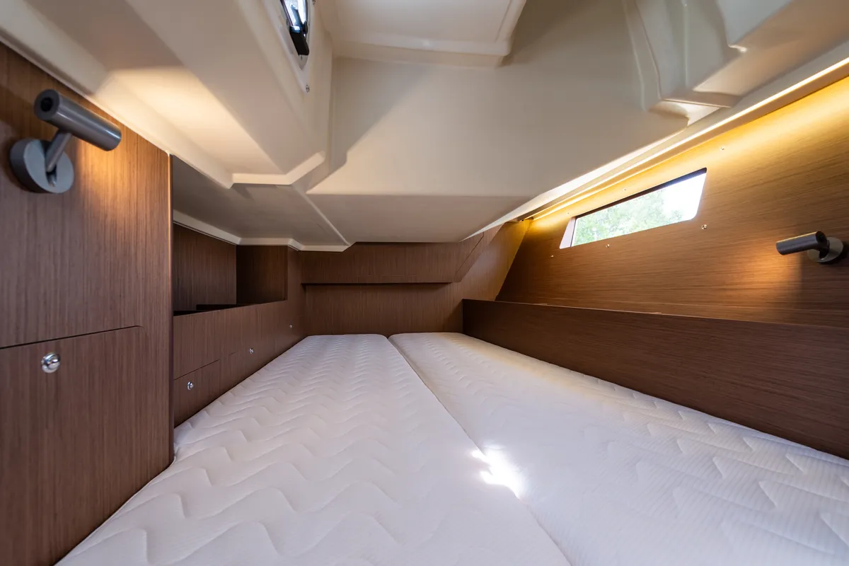 Cabin on Argyroula, a Beneteau Oceanis 41.1 sailboat at Lefkada, Greece