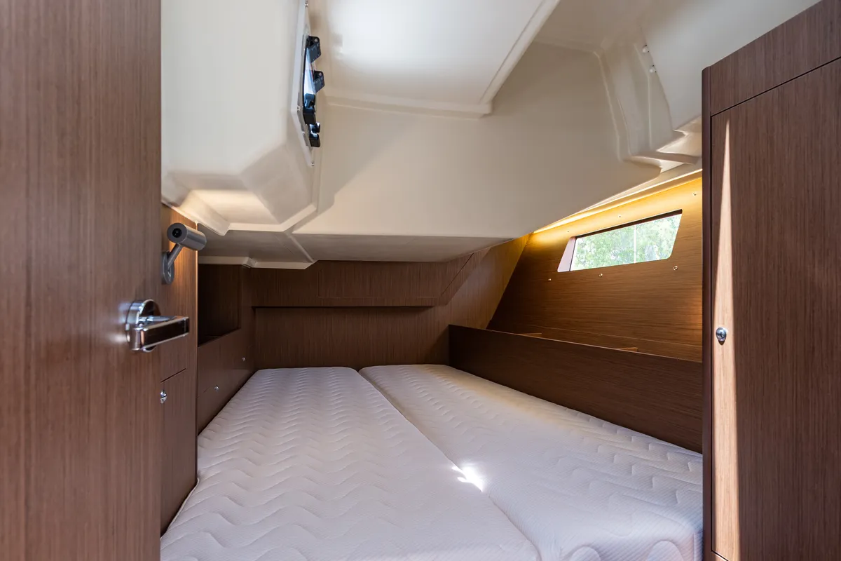 Cabin on Argyroula, a Beneteau Oceanis 41.1 sailboat at Lefkada, Greece