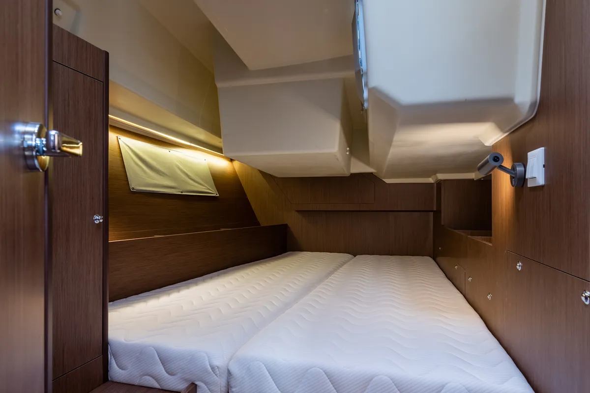 Cabin on Argyroula, a Beneteau Oceanis 41.1 sailboat at Lefkada, Greece