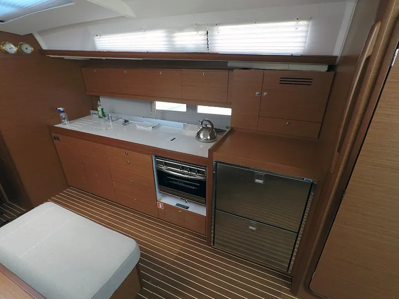 Galley of Petra, a Dufour 460 GL sailboat at Grad Šibenik, Croatia
