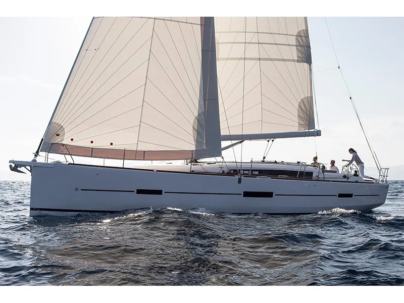 Exterior view of Petra, a Dufour 460 GL sailboat at Grad Šibenik, Croatia