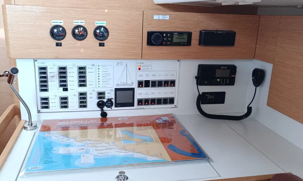 Andiamo, a Elan Impression 50 sailboat at Grad Biograd na Moru, Croatia