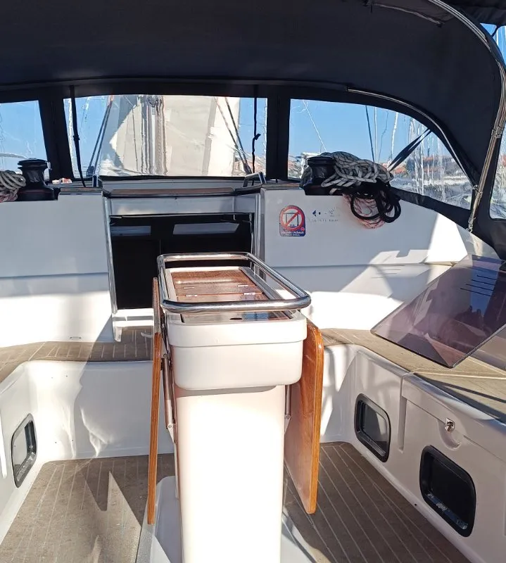 Andiamo, a Elan Impression 50 sailboat at Grad Biograd na Moru, Croatia