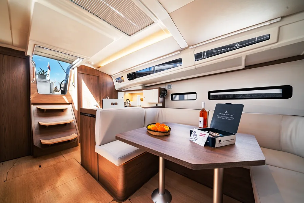 Myriana, a Jeanneau Sun Odyssey 415 sailboat at Marpissa, Greece