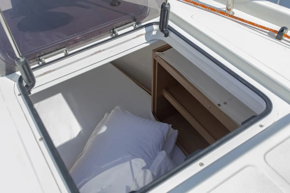 Tranquillity, a Excess 15 catamaran at Mytikas, Greece