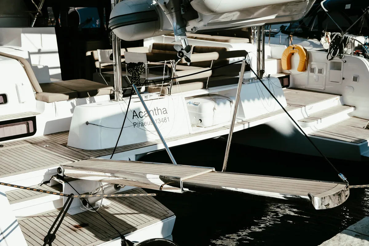 Acantha, a Lagoon 42 catamaran at Municipal Unit of Lefkada, Greece