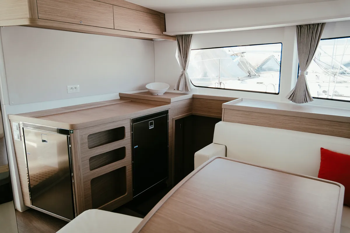 Galley of Acantha, a Lagoon 42 catamaran at Municipal Unit of Lefkada, Greece