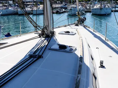 Deck of Orestis (Refit 2022), a Beneteau Cyclades 50.5 sailboat at Municipal Unit of Ellomenos, Greece