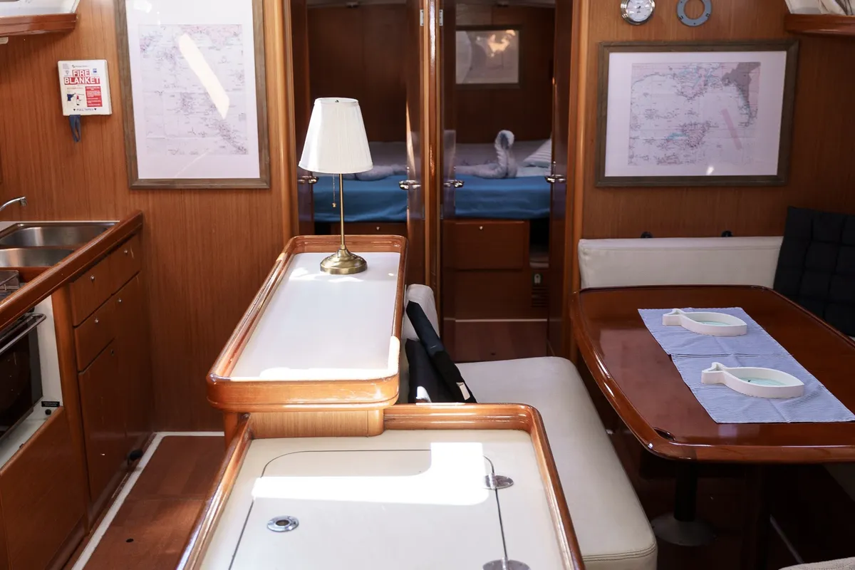 Salon of Orestis (Refit 2022), a Beneteau Cyclades 50.5 sailboat at Municipal Unit of Ellomenos, Greece