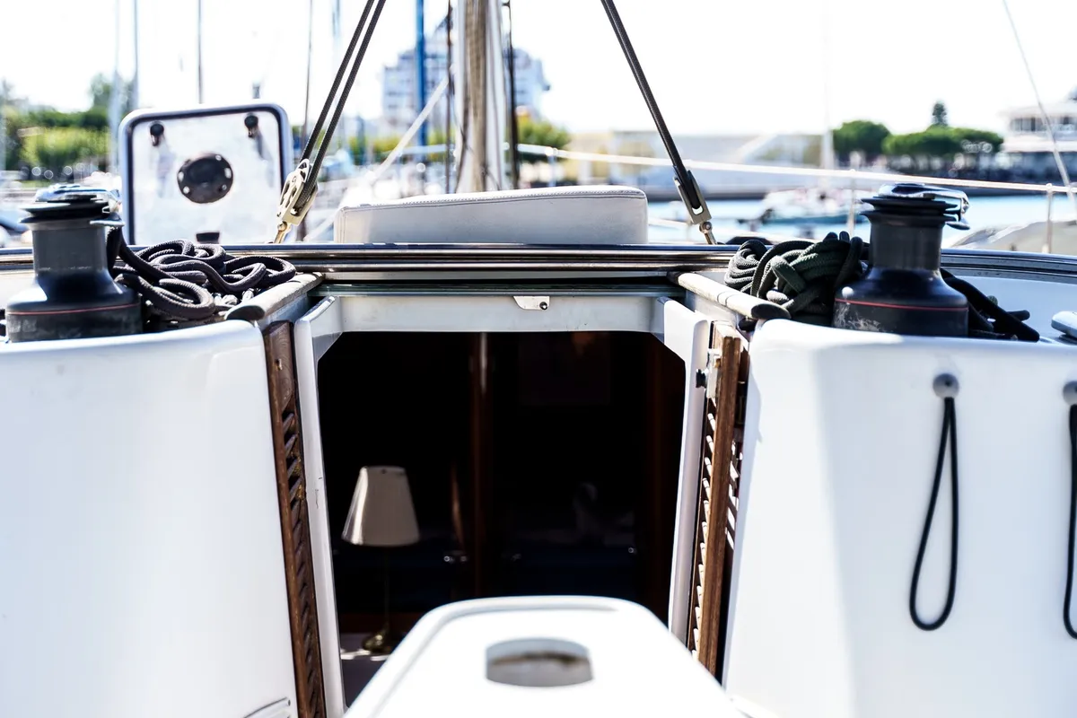 Deck of Orestis (Refit 2022), a Beneteau Cyclades 50.5 sailboat at Municipal Unit of Ellomenos, Greece