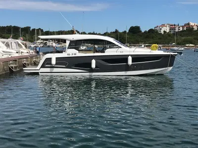 Ecstasea, a Sealine C390 motor yacht at Grad Biograd na Moru, Croatia
