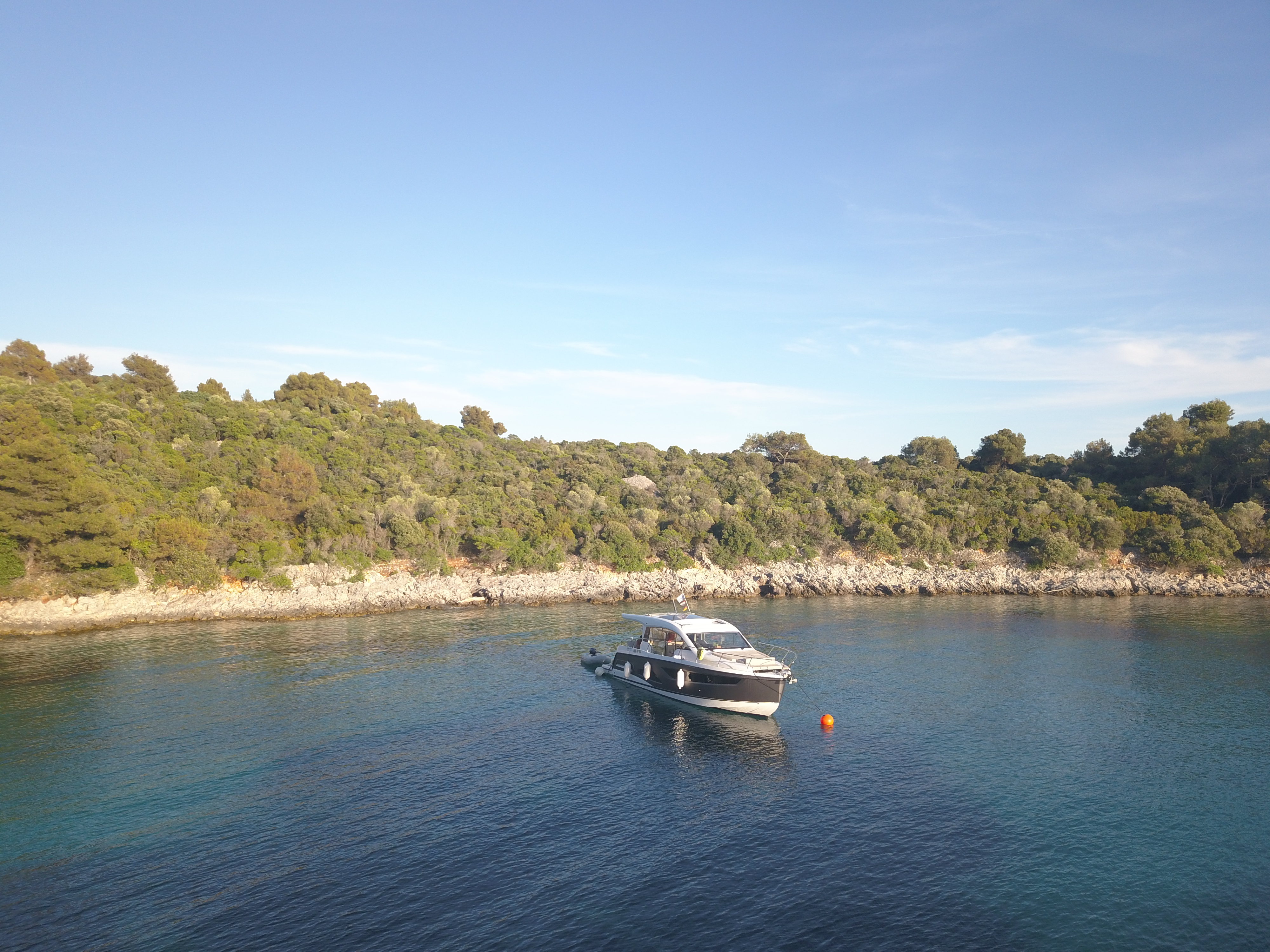 Ecstasea, a Sealine C390 motor yacht at Grad Biograd na Moru, Croatia