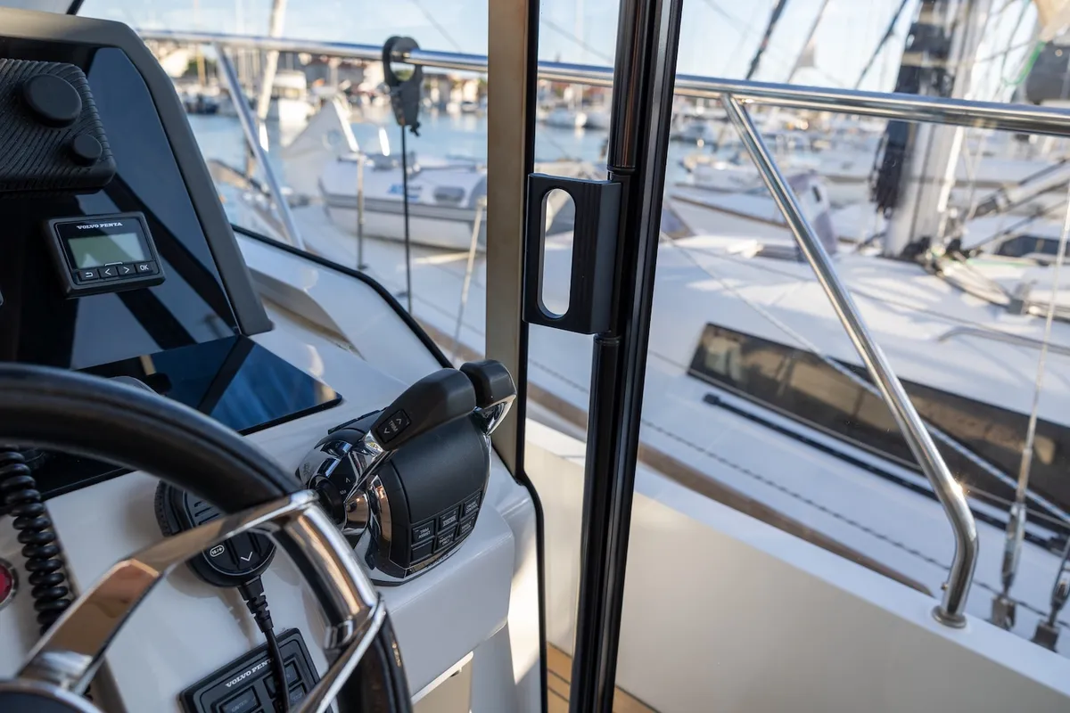 Ecstasea, a Sealine C390 motor yacht at Biograd na Moru, Croatia