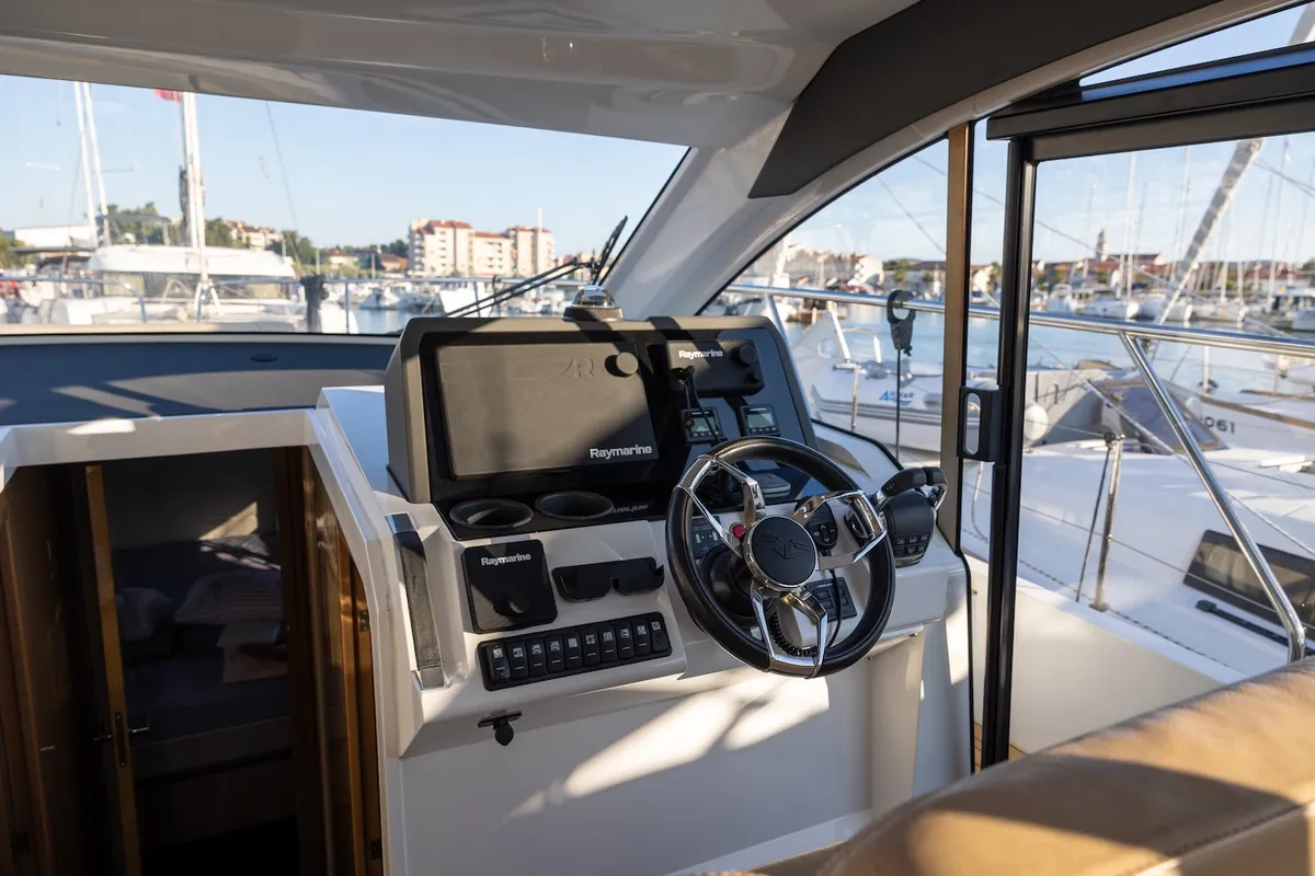Ecstasea, a Sealine C390 motor yacht at Biograd na Moru, Croatia