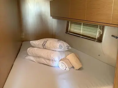 Cabin on Ara, a Bavaria C46 sailboat at Grad Trogir, Croatia