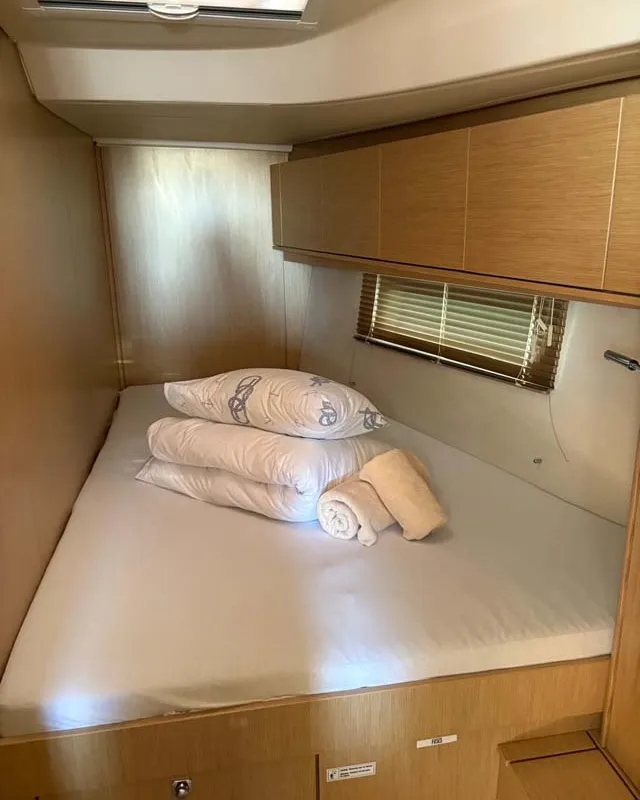 Cabin on Ara, a Bavaria C46 sailboat at Grad Trogir, Croatia