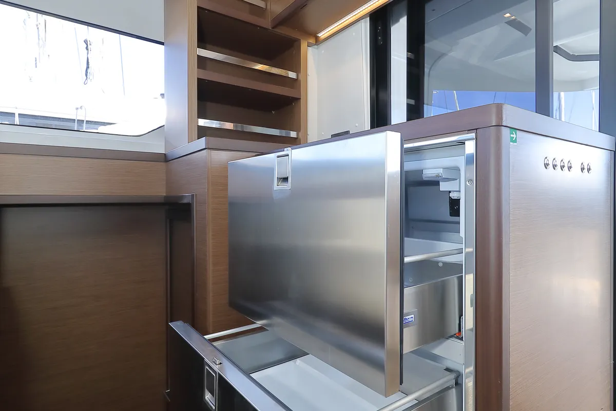 Galley of WHY NOT, a Lagoon 46 catamaran at Sukošan, Croatia