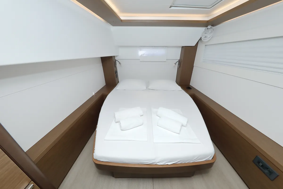 Cabin on WHY NOT, a Lagoon 46 catamaran at Sukošan, Croatia