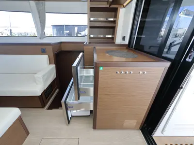 Galley of WHY NOT, a Lagoon 46 catamaran at Sukošan, Croatia