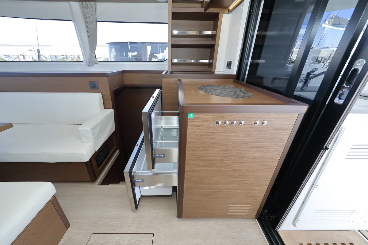 Galley of WHY NOT, a Lagoon 46 catamaran at Sukošan, Croatia