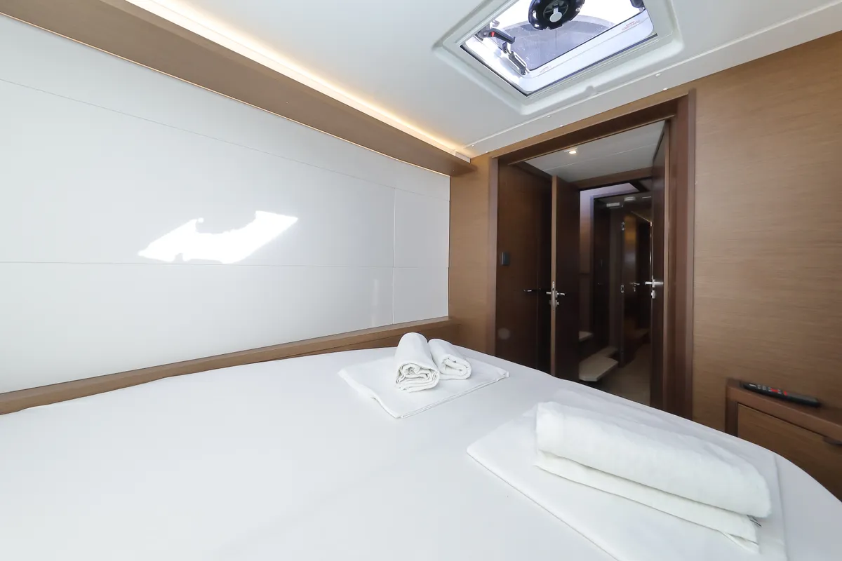 Cabin on WHY NOT, a Lagoon 46 catamaran at Sukošan, Croatia
