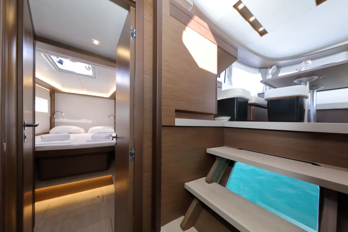 Cabin on WHY NOT, a Lagoon 46 catamaran at Sukošan, Croatia