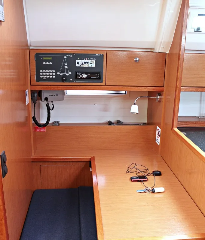 Salon of Sirena, a Bavaria Cruiser 50 sailboat at Općina Sukošan, Croatia