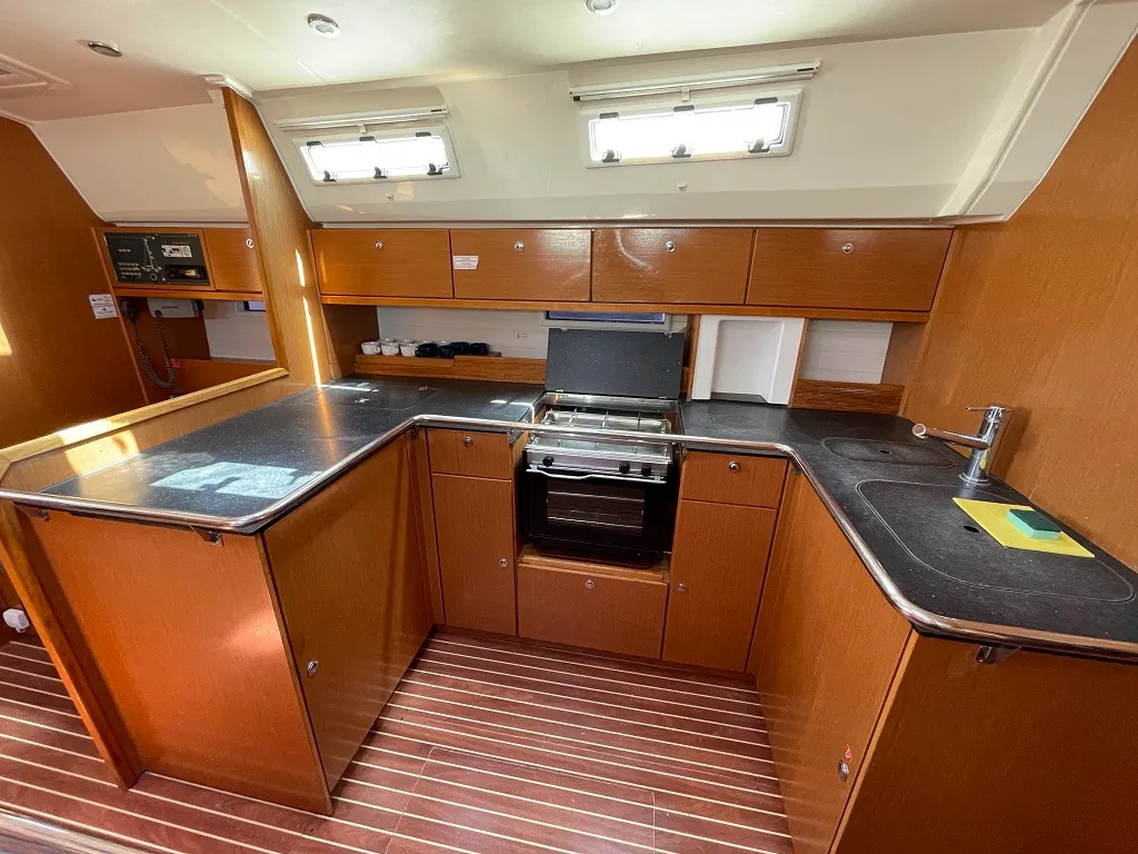 Galley of Sirena, a Bavaria Cruiser 50 sailboat at Općina Sukošan, Croatia