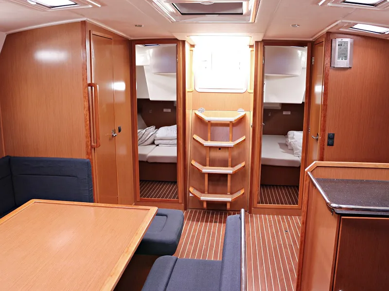 Salon of Sirena, a Bavaria Cruiser 50 sailboat at Općina Sukošan, Croatia