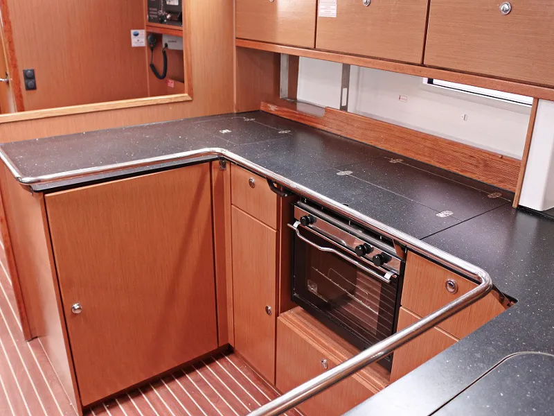 Galley of Sirena, a Bavaria Cruiser 50 sailboat at Općina Sukošan, Croatia