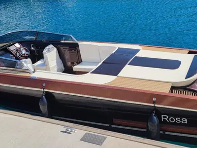 Deck of Rosa, a Gulet Motorboat motorboat at Herceg Novi, Montenegro